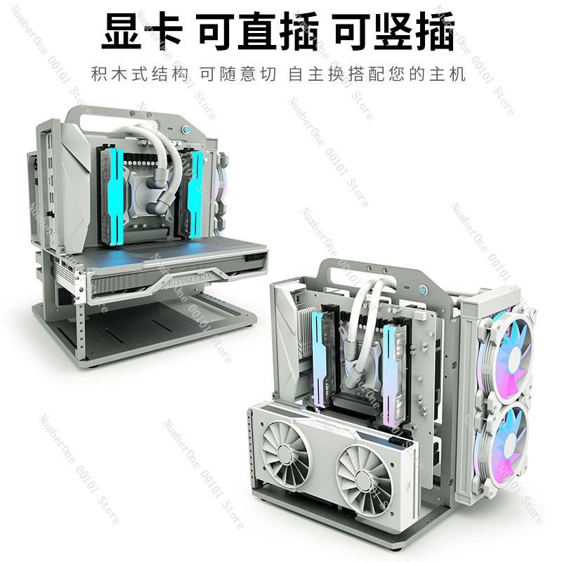 MATX Motherboard Aluminum Allo - огляд і ціна Aluminum Open Frame Test Bench Water Cooling